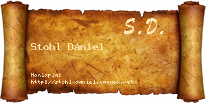 Stohl Dániel névjegykártya